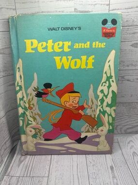 Vintage Disney Peter and the Wolf Hardcover Book Club Edition‎ 1970s